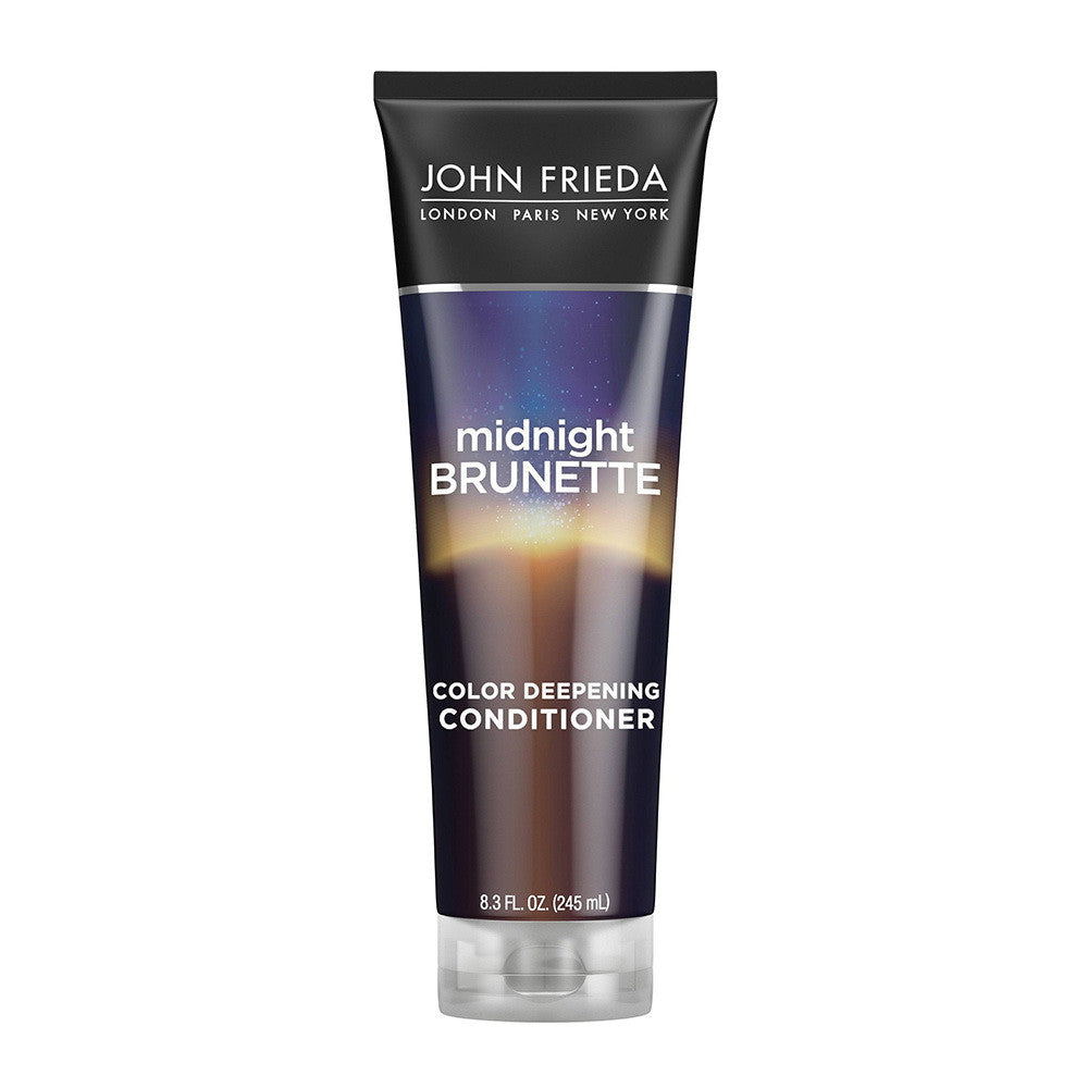 John Frieda Midnight Brunette Visibly Deeper Conditioner with Primrose Oil, 8.3 Oz